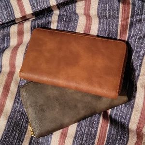 NWOT *2* Womens RFID Blocking, Zip Around large wallet/organizer